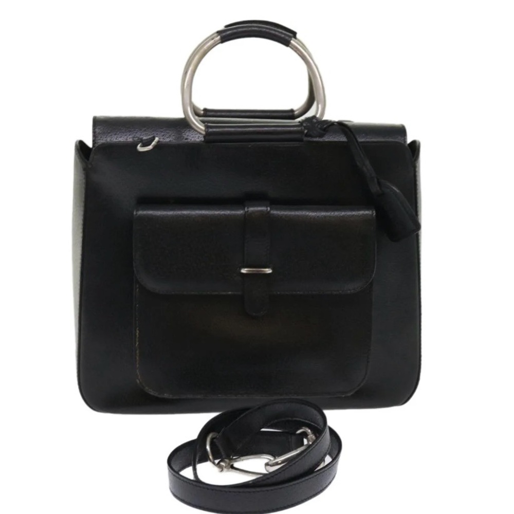 Gucci Pebbled Leather Tom Ford Bracelet Two Way Bag
